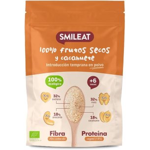 SMILEAT 100 FRUTOS SECOS Y CACAHUETE EN POLVO  1 BOLSA 200 G