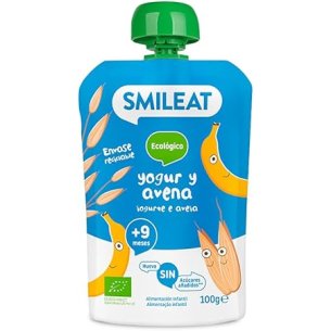 SMILEAT POUCH ECO  1 BOLSA 100 G SABOR YOGUR Y AVENA