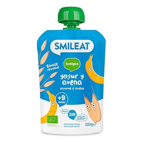 SMILEAT POUCH ECO  1 BOLSA 100 G SABOR YOGUR Y...