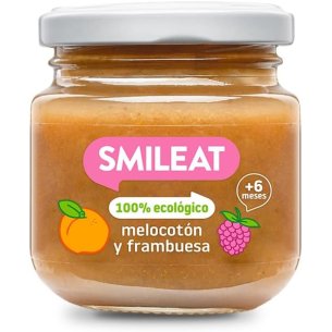 SMILEAT 1 TARRITO 130 G SABOR MELOCOTON Y FRAMBUESA