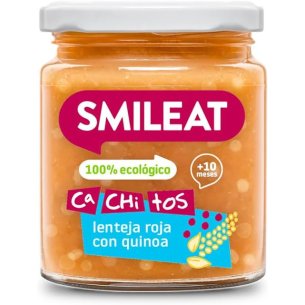 SMILEAT CACHITOS  1 TARRITO 230 G SABOR LENTEJA ROJA CON...