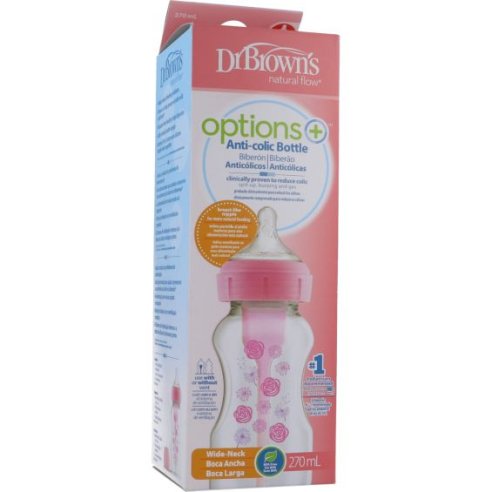 BIBERON TETINA SILICONA BOCA ANCHA DR BROWN´S...