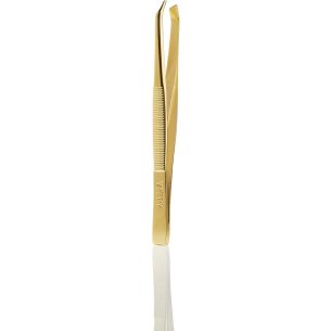 PINZA DE DEPILAR PROFESIONAL ACERO INOXIDABLE DORADO...