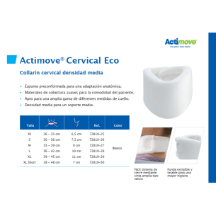 COLLARIN CERVICAL DENSIDAD MEDIA ACTIMOVE TALLA XL