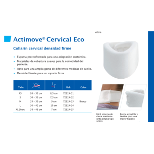 COLLARIN CERVICAL DENSIDAD FIRME ACTIMOVE TALLA L