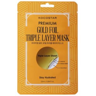 PREMIUM GOLD FOIL TRIPLE LAYER MASK 25 ML KOCOSTAR