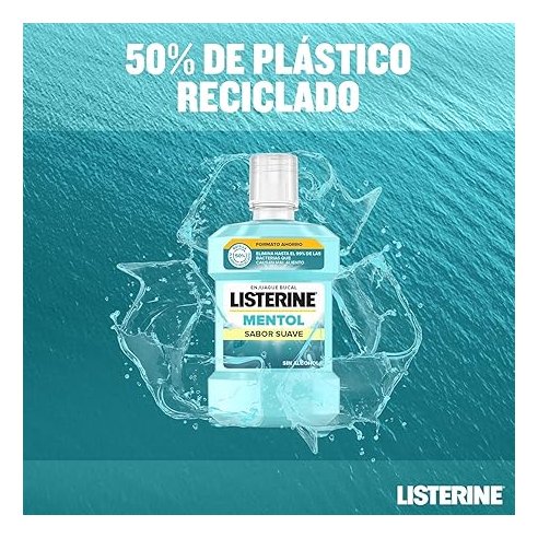 LISTERINE MENTOL SUAVE 750 ML PACK AHORRO