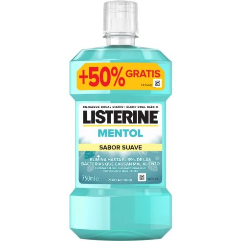 LISTERINE MENTOL SUAVE 750 ML PACK AHORRO