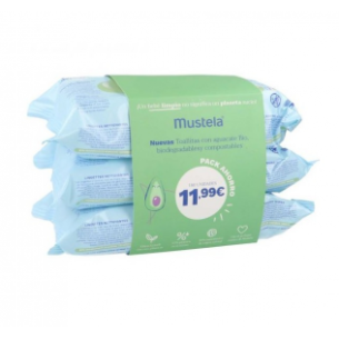 TRIPLO TOALLITAS MUSTELA