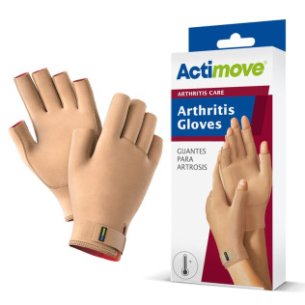 GUANTES  ARTRITIS/ARTROSIS ACTIMOVE BEIGE TALLA S