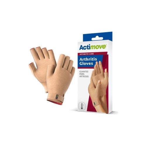 GUANTES  ARTRITIS/ARTROSIS ACTIMOVE BEIGE TALLA S