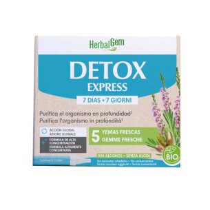 DETOX EXPRESS MONODOSIS BIO 7X10ML HERBALGEM PRANAROM