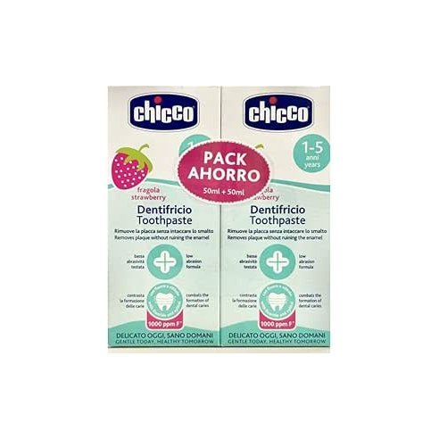 PASTA DE DIENTES FRESA CHICCO 12M 50ML DUPLO