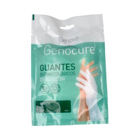 GUANTES DE ALGODON GENOCURE DERMATOLOGICO TALLA M