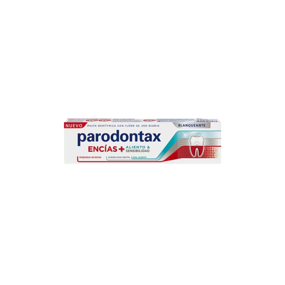 PARODONTAX ENCIAS  ALIENTO & SENSIBILIDAD BLANQUEANTE  1 TUBO 75 ML