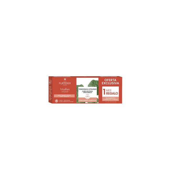 VITALFAN VITALIDAD CABELLO Y UÑAS RENE FURTERER 3 ENVASES 30 CAPSULAS