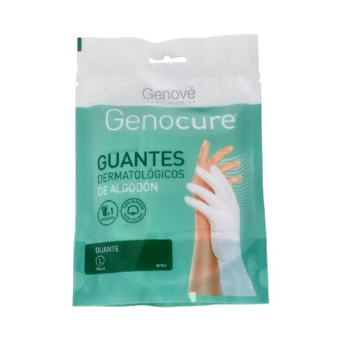 GUANTES DE ALGODON GENOCURE DERMATOLOGICO TALLA L