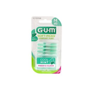 GUM SOFT PICKS COMFORT FLEX COOL MINT 40 U