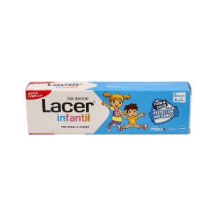 LACER INFANTIL GEL DENTAL  1 TUBO 75 ML SABOR FRESA