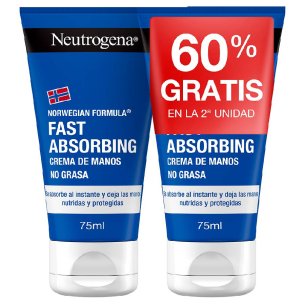 NEUTROGENA CREMA DE MANOS RAPIDA ABSORCION  2 UNIDADES 75 ML