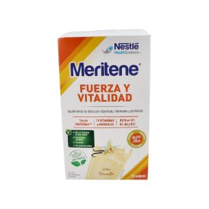 MERITENE FUERZA Y VITALIDAD BATIDO  15 SOBRES 30 G SABOR...