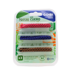 GOIBI PULSERA DE CITRONELLA NATURE CUERO 2