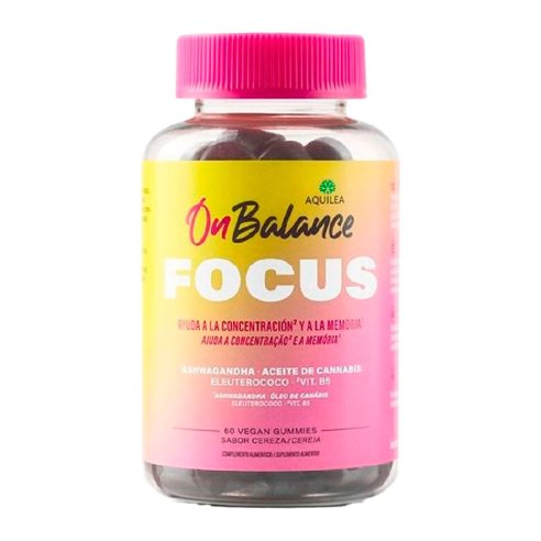 AQUILEA ONBALANCE FOCUS  60 GOMINOLAS SABOR CEREZA