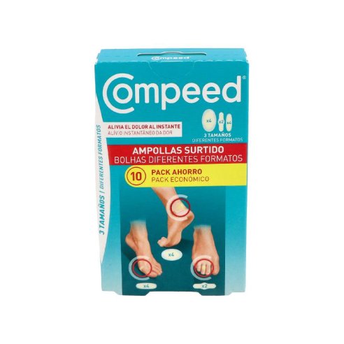 COMPEED AMPOLLAS  SURTIDO 3 TAMAÑOS 10 UNIDADES...