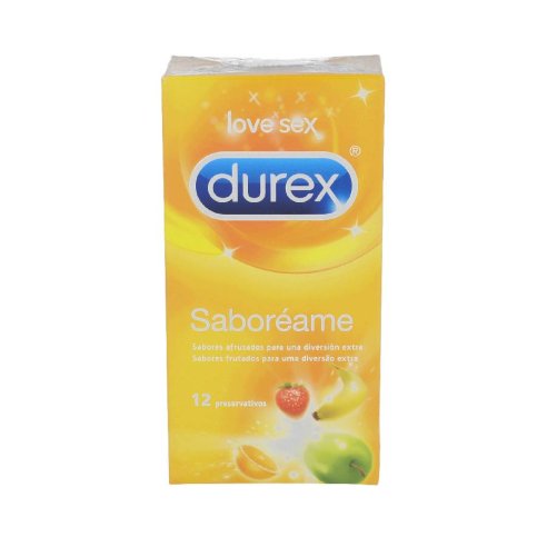 DUREX SABOREAME PRESERVATIVOS 12 UNIDADES