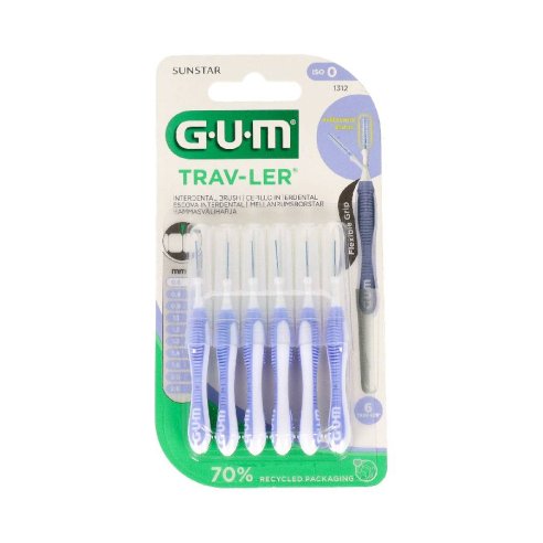 CEPILLO INTERDENTAL GUM 1312 TRAV-LER 0.6 MM 6...