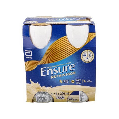 ENSURE NUTRIVIGOR  4 BOTELLA 220 ML SABOR VAINILLA