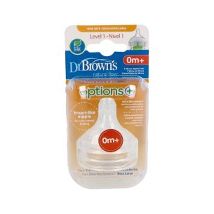 TETINA SILICONA BOCA ANCHA OPTIONS NIVEL 1 DR BROWN´S...