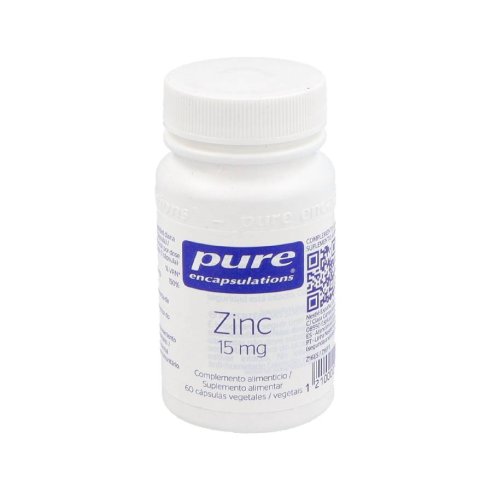 PURE ENCAPSULATIONS ZINC  15 MG 60 CAPSULAS...