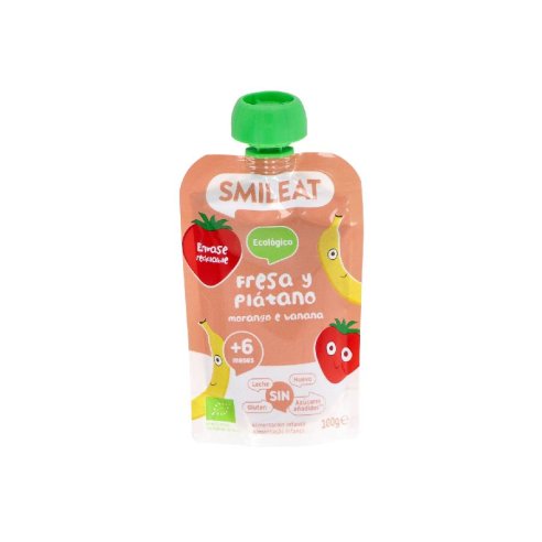 SMILEAT POUCH ECO  1 BOLSA 100 G SABOR FRESA Y...