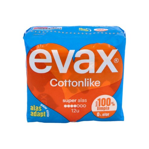 COMPRESAS HIGIENICAS FEMENINAS EVAX COTTONLIKE...