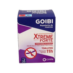 GOIBI XTREME FORTE REPELENTE DE INSECTOS  16 TOALLITAS