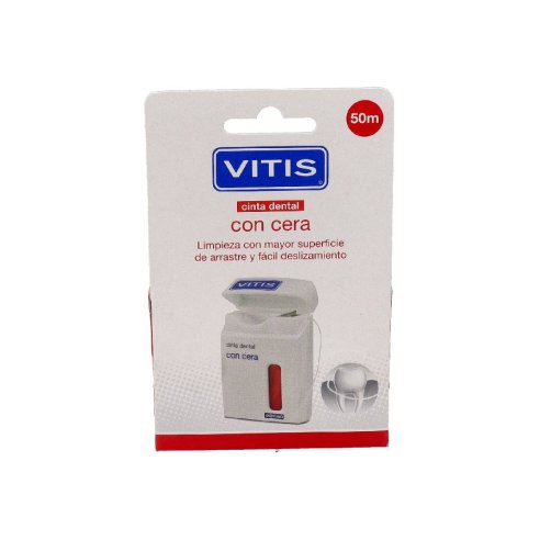 VITIS CINTA DENTAL CON CERA  50 M
