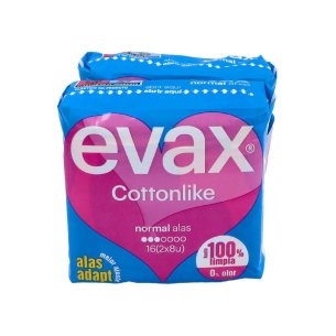COMPRESAS HIGIENICAS FEMENINAS EVAX COTTONLIKE NORMAL CON...
