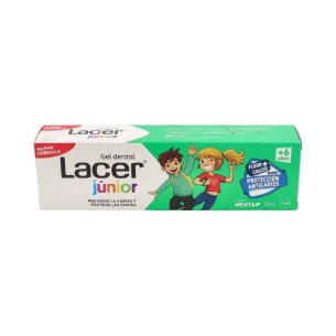 LACER JUNIOR GEL DENTAL  1 TUBO 75 ML SABOR MENTA
