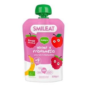 SMILEAT POUCH ECO  1 BOLSA 100 G SABOR YOGUR Y FRAMBUESA