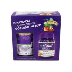 ZZZQUIL NATURA  90 GUMMIES SABOR MANGO & PLATANO PACK