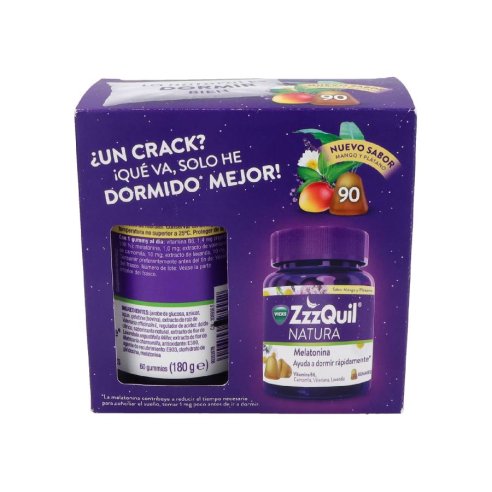 ZZZQUIL NATURA  90 GUMMIES SABOR MANGO &...