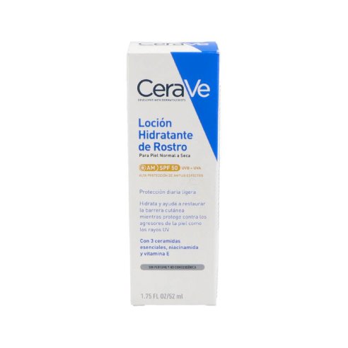 CERAVE LOCION HIDRATANTE DE ROSTRO SPF 50  1...