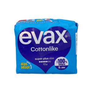 COMPRESAS HIGIENICAS FEMENINAS EVAX COTTONLIKE SUPERPLUS...