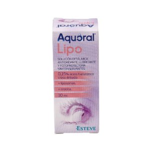 AQUORAL LIPO SOLUCION OFTALMICA LUBRICANTE ANTIOXIDANTE...
