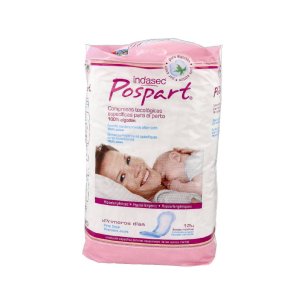 COMPRESAS HIGIENICAS FEMENINAS POSPARTO INDASEC PRIMEROS...