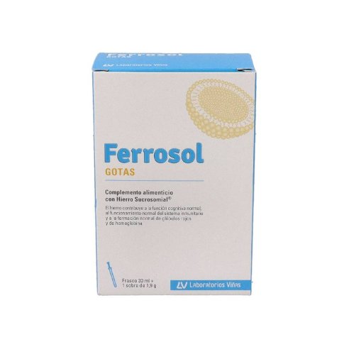FERROSOL GOTAS Y SOBRE  1 FRASCO 30 ML  1 SOBRE...