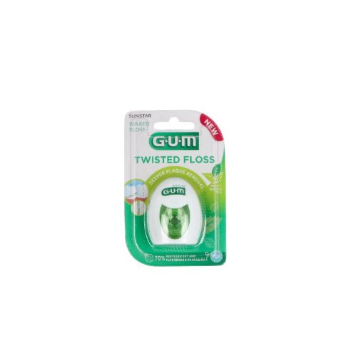 GUM 350  TWISTED FLOSS SEDA CON CERA 1 UNIDAD...