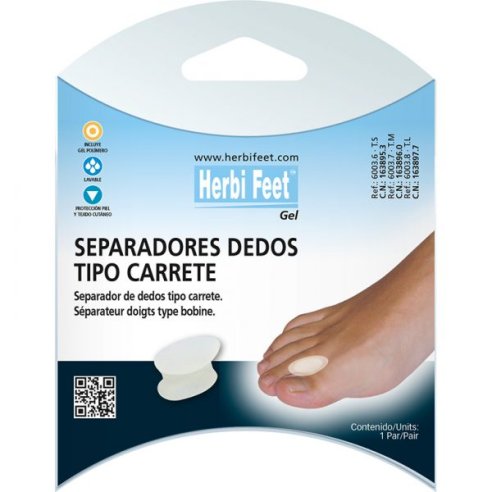 SEPARADEDOS GEL CARRETE TALLA M 2 UNIDADES