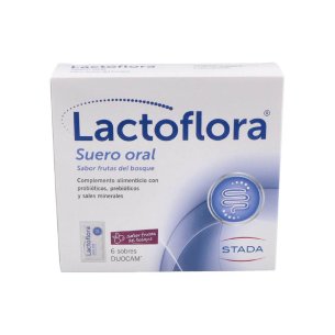LACTOFLORA SUERO ORAL  6 SOBRES DUOCAM SABOR FRUTAS DEL...
